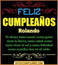 GIF Frases de Cumpleaños Rolando